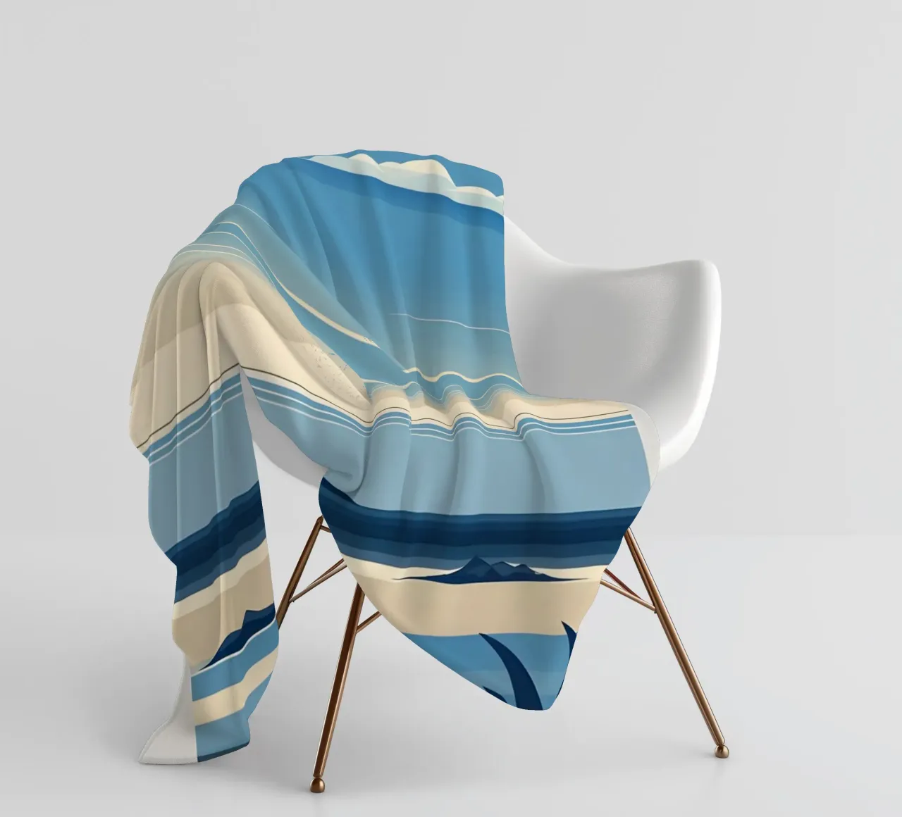 Linea dell'orizzonte semplice coperta in pile da LIFESTYLE OBJECTS