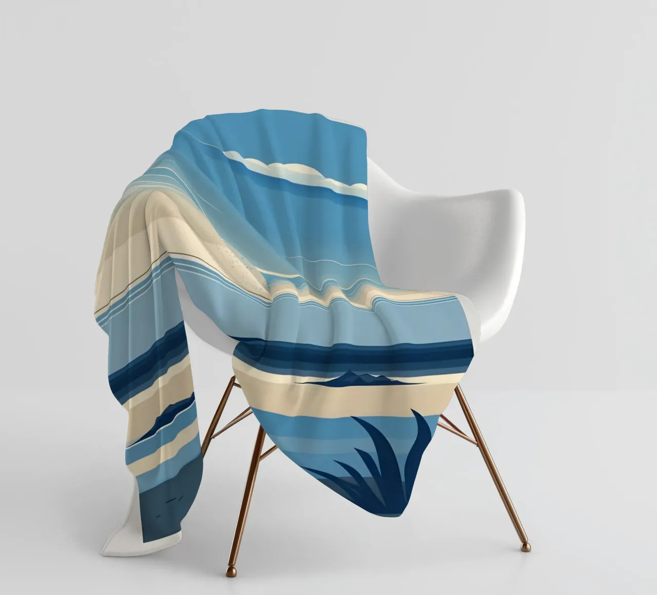 Linea dell'orizzonte semplice coperta in pile da LIFESTYLE OBJECTS