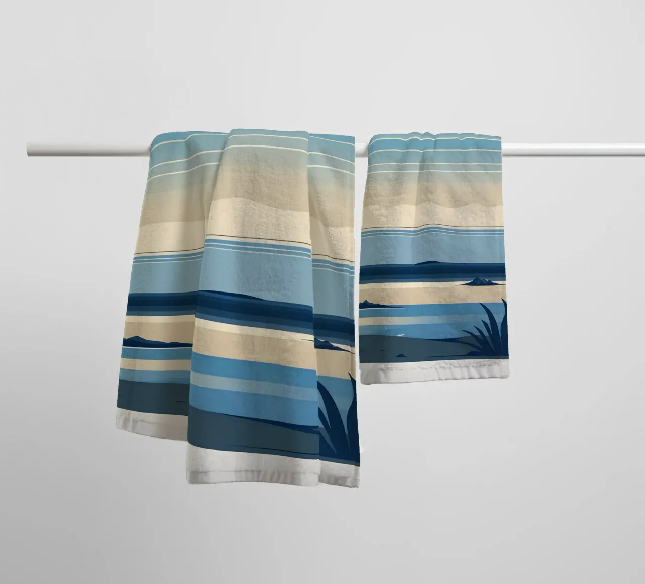 Linea dell'orizzonte semplice asciugamano da bagno da LIFESTYLE OBJECTS
