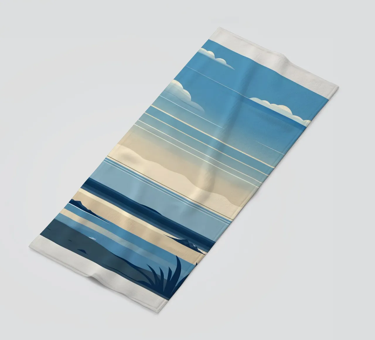 Linea dell'orizzonte semplice telo mare da LIFESTYLE OBJECTS