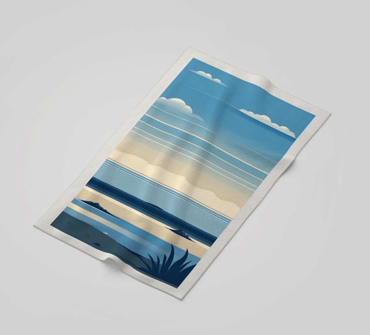 Linea dell'orizzonte semplice telo mare da LIFESTYLE OBJECTS