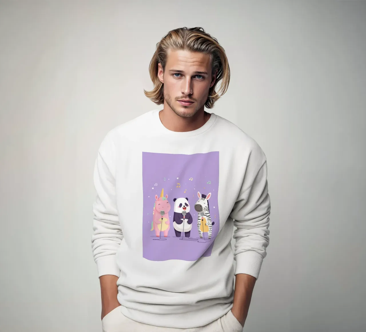 Unicorn, Panda & Zebra Band felpa da Kiara