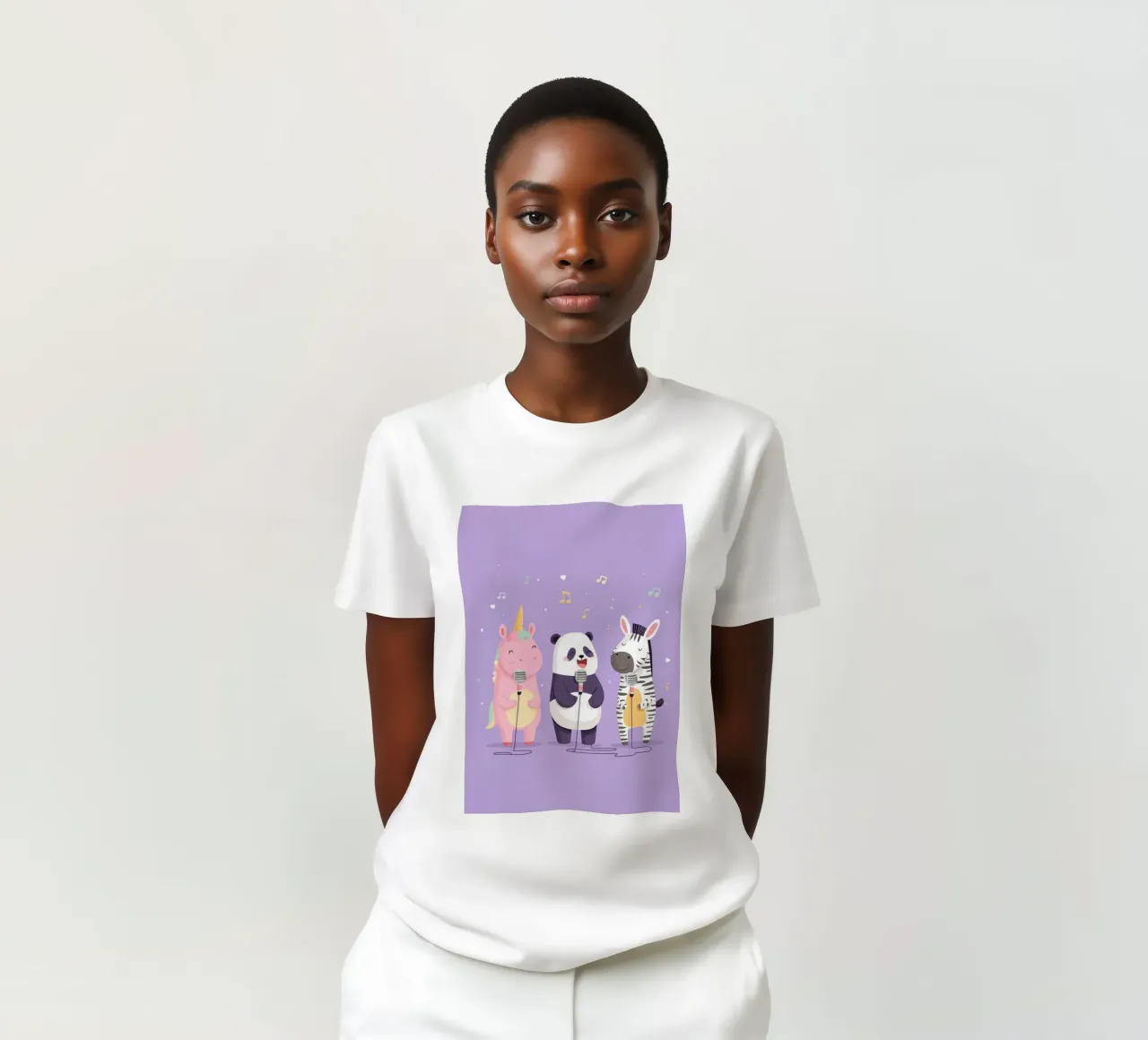 Unicorn, Panda & Zebra Band t-shirt da Kiara