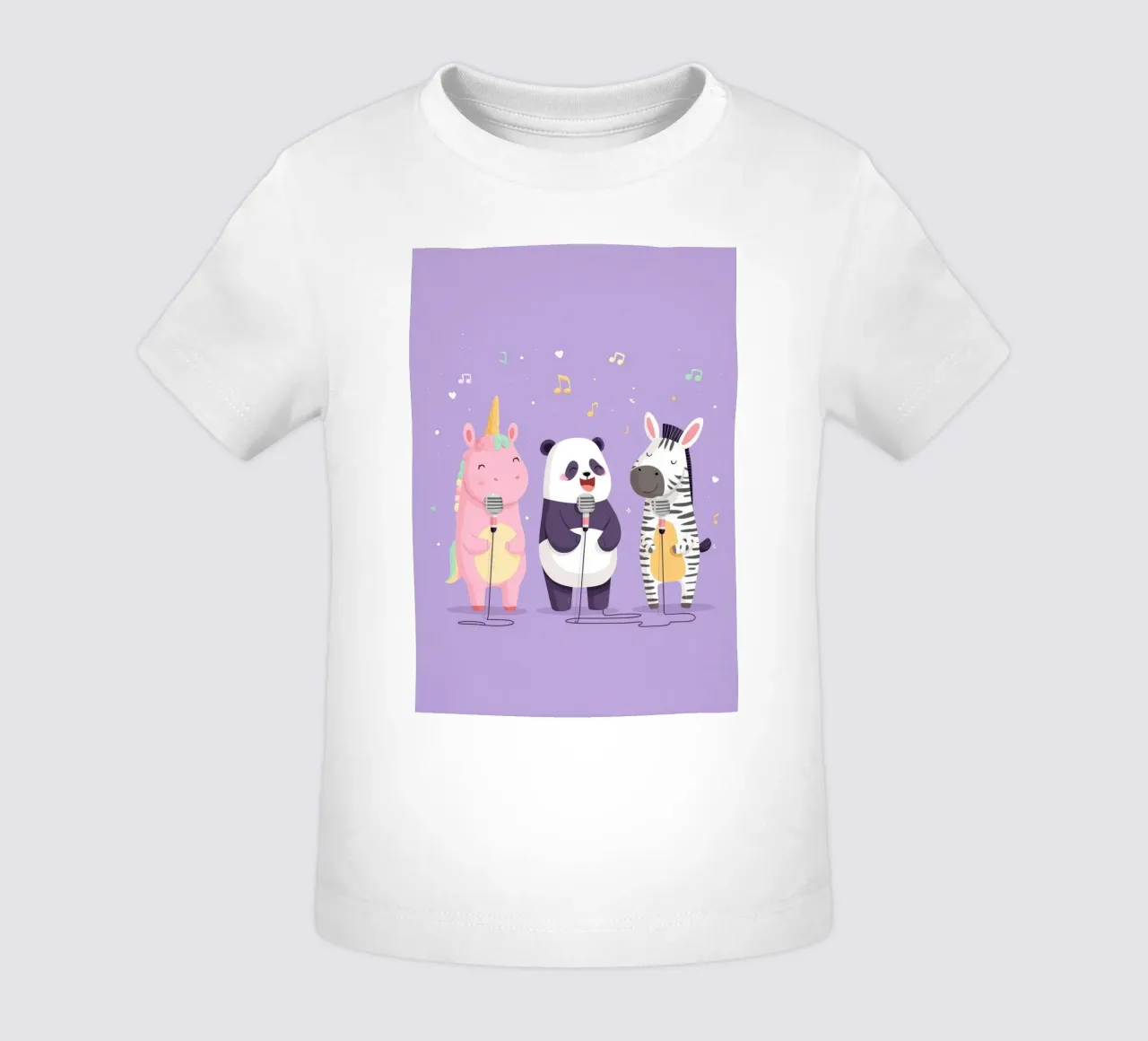 Unicorn, Panda & Zebra Band maglietta neonato da Kiara