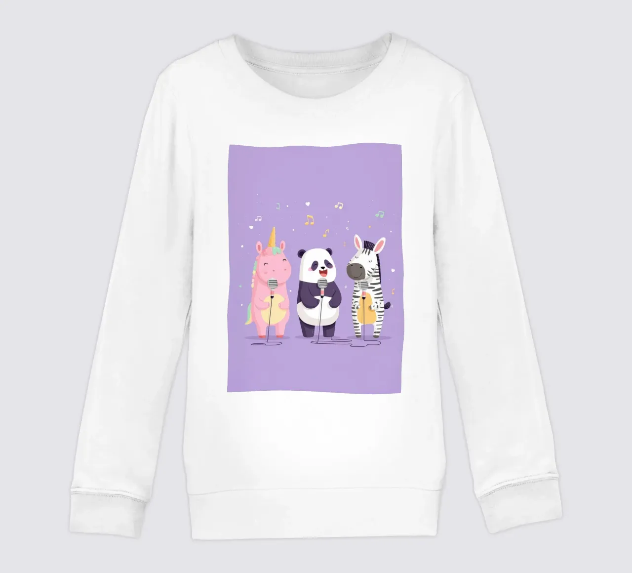 Unicorn, Panda & Zebra Band felpa bambino da Kiara