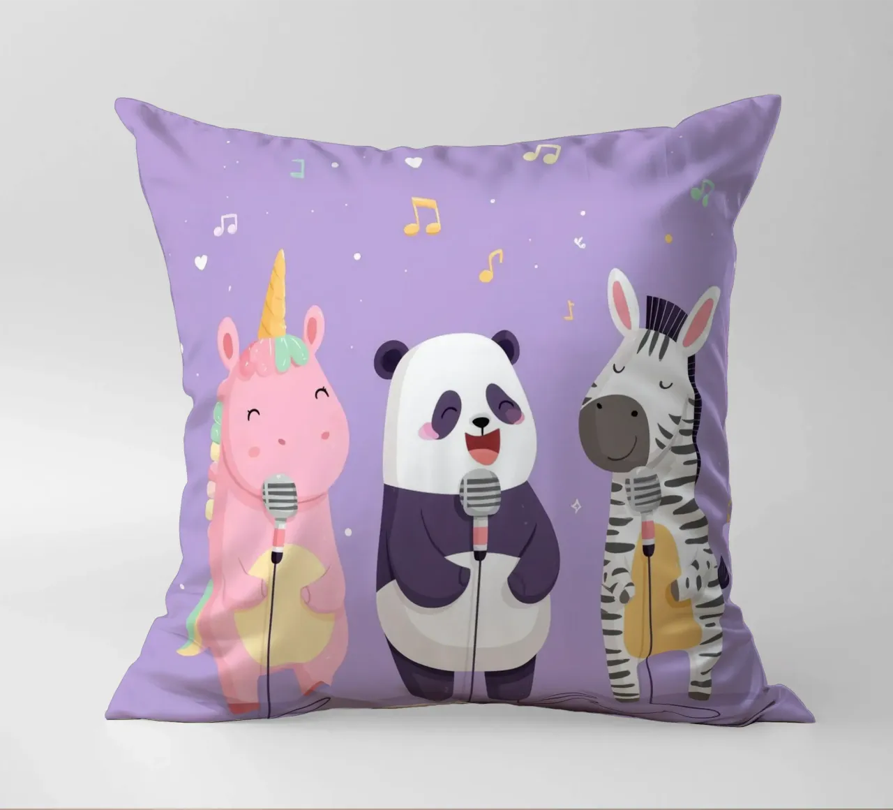 Unicorn, Panda & Zebra Band cuscino da Kiara