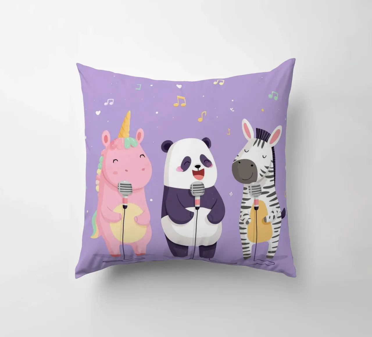 Unicorn, Panda & Zebra Band cuscino da Kiara