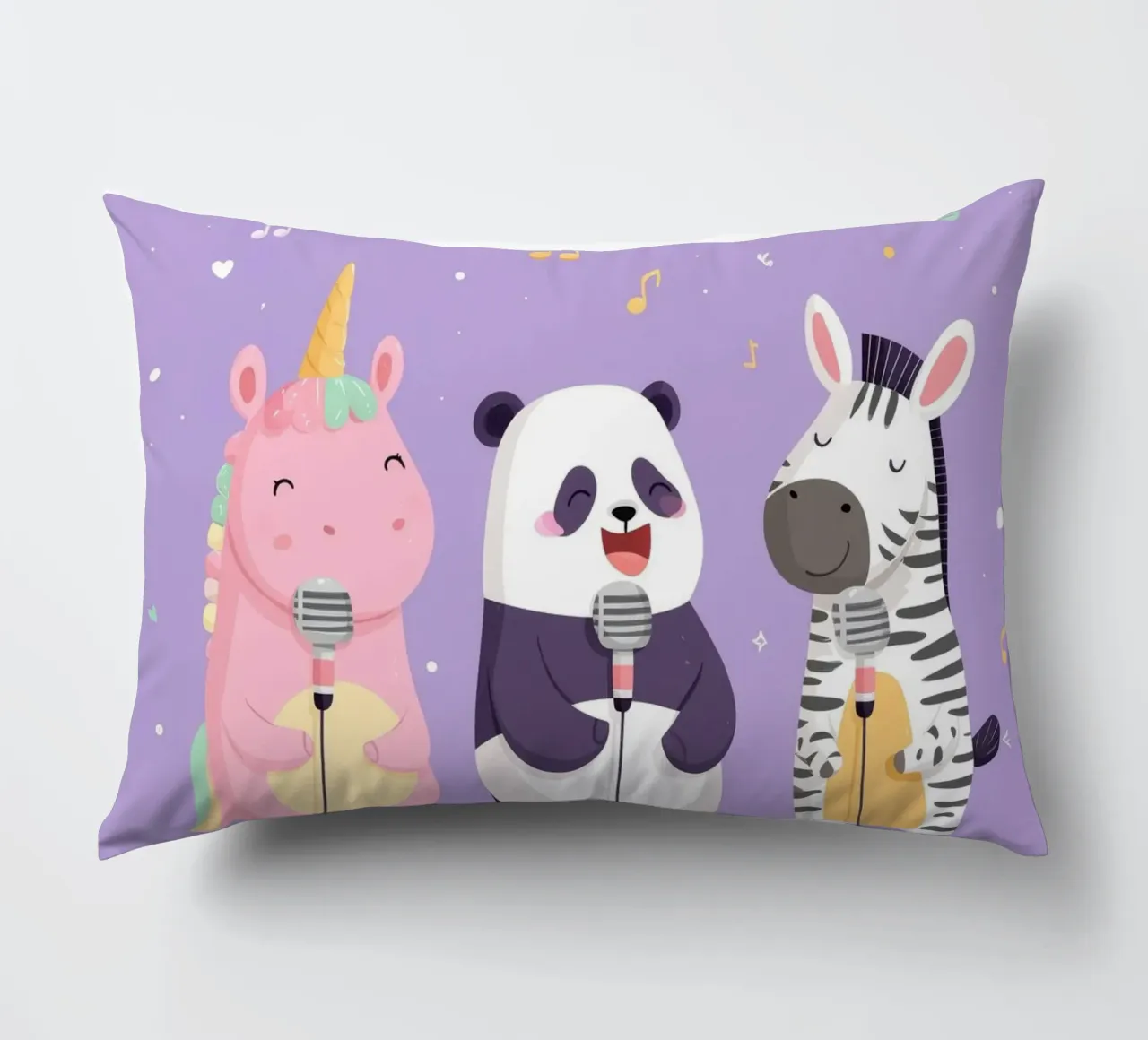 Unicorn, Panda & Zebra Band cuscino da Kiara