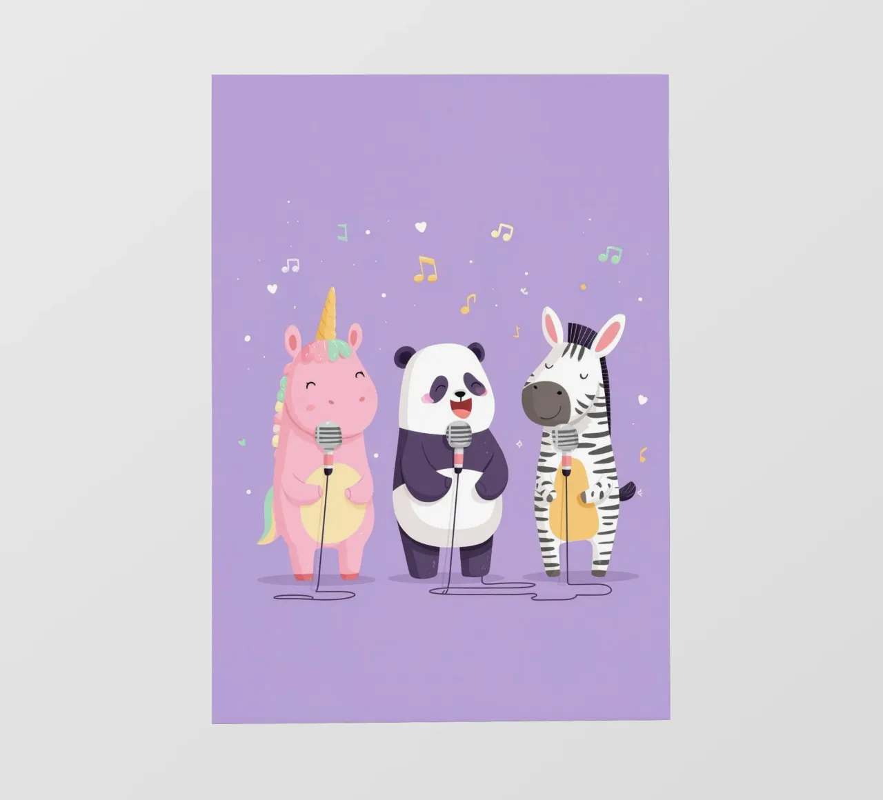 Unicorn, Panda & Zebra Band telo in pvc da Kiara