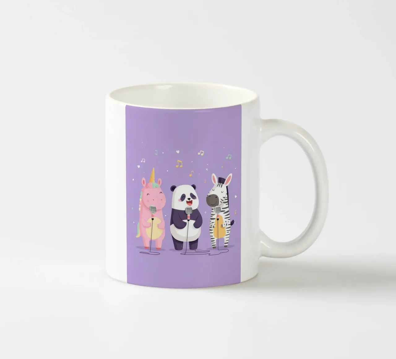 Unicorn, Panda & Zebra Band tazza in ceramica da Kiara