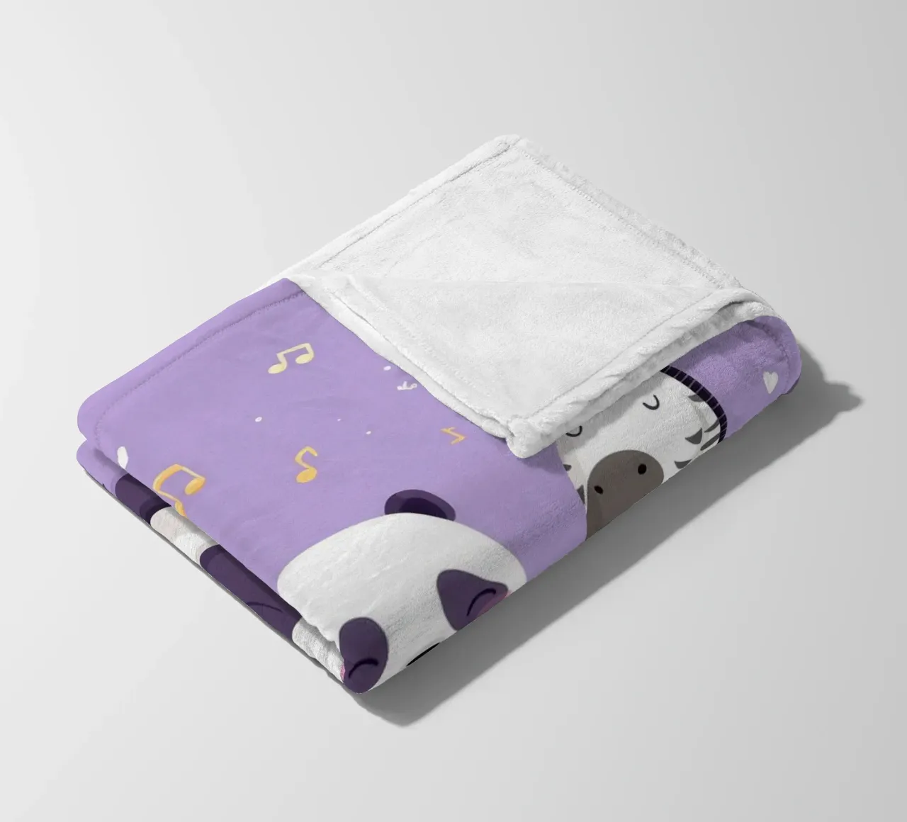 Unicorn, Panda & Zebra Band coperta in pile da Kiara