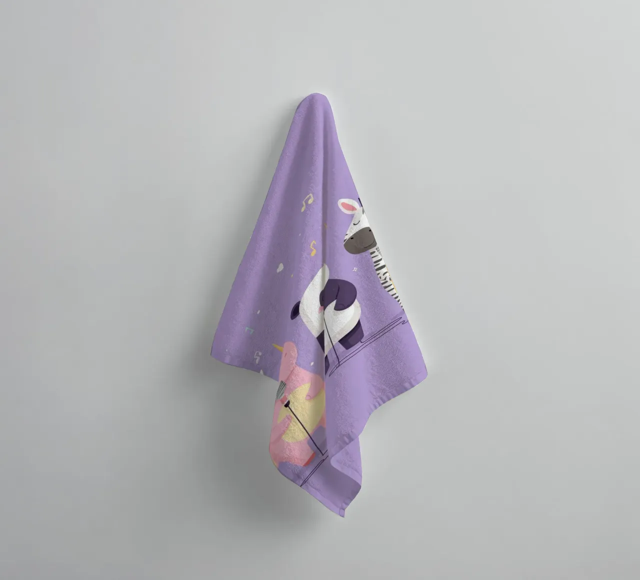 Unicorn, Panda & Zebra Band asciugamano da bagno da Kiara