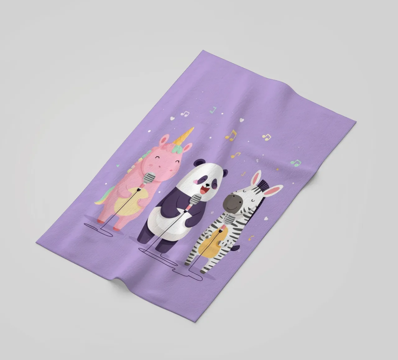 Unicorn, Panda & Zebra Band telo mare da Kiara