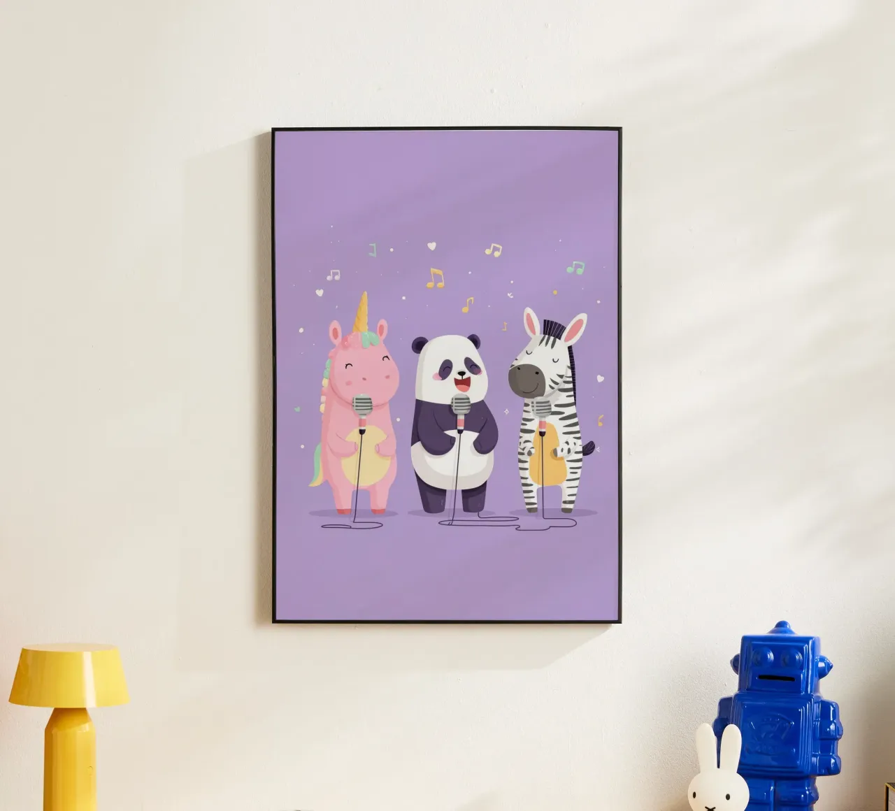 Unicorn, Panda & Zebra Band alluminio dibond da Kiara