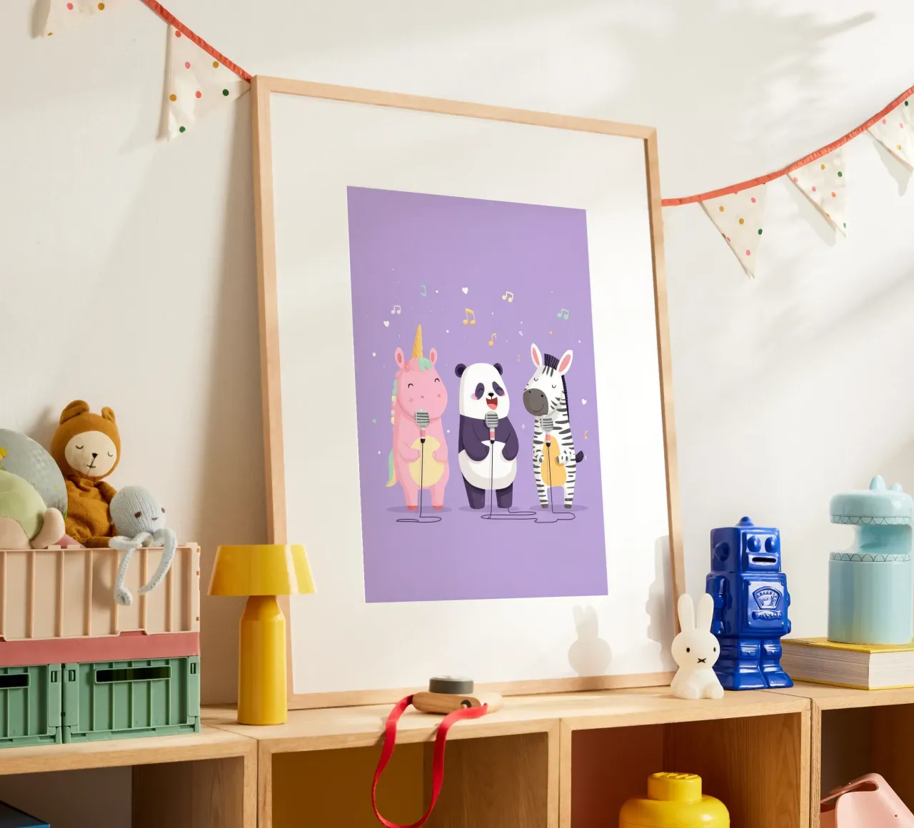 Unicorn, Panda & Zebra Band carta hahnemühle da Kiara