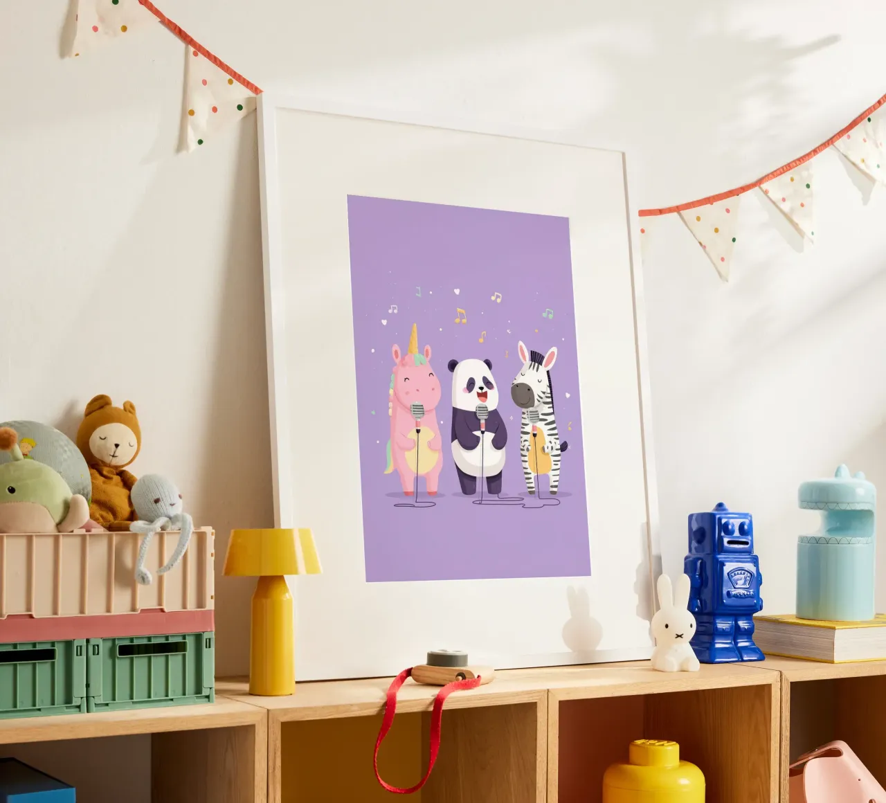 Unicorn, Panda & Zebra Band carta hahnemühle da Kiara