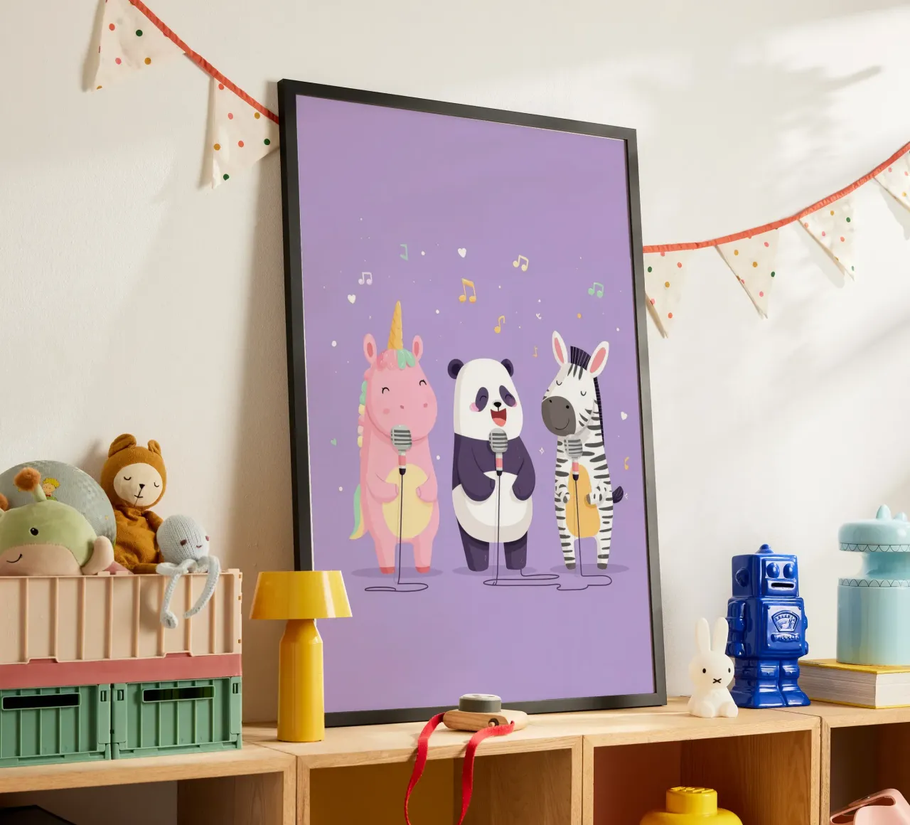 Unicorn, Panda & Zebra Band carta hahnemühle da Kiara