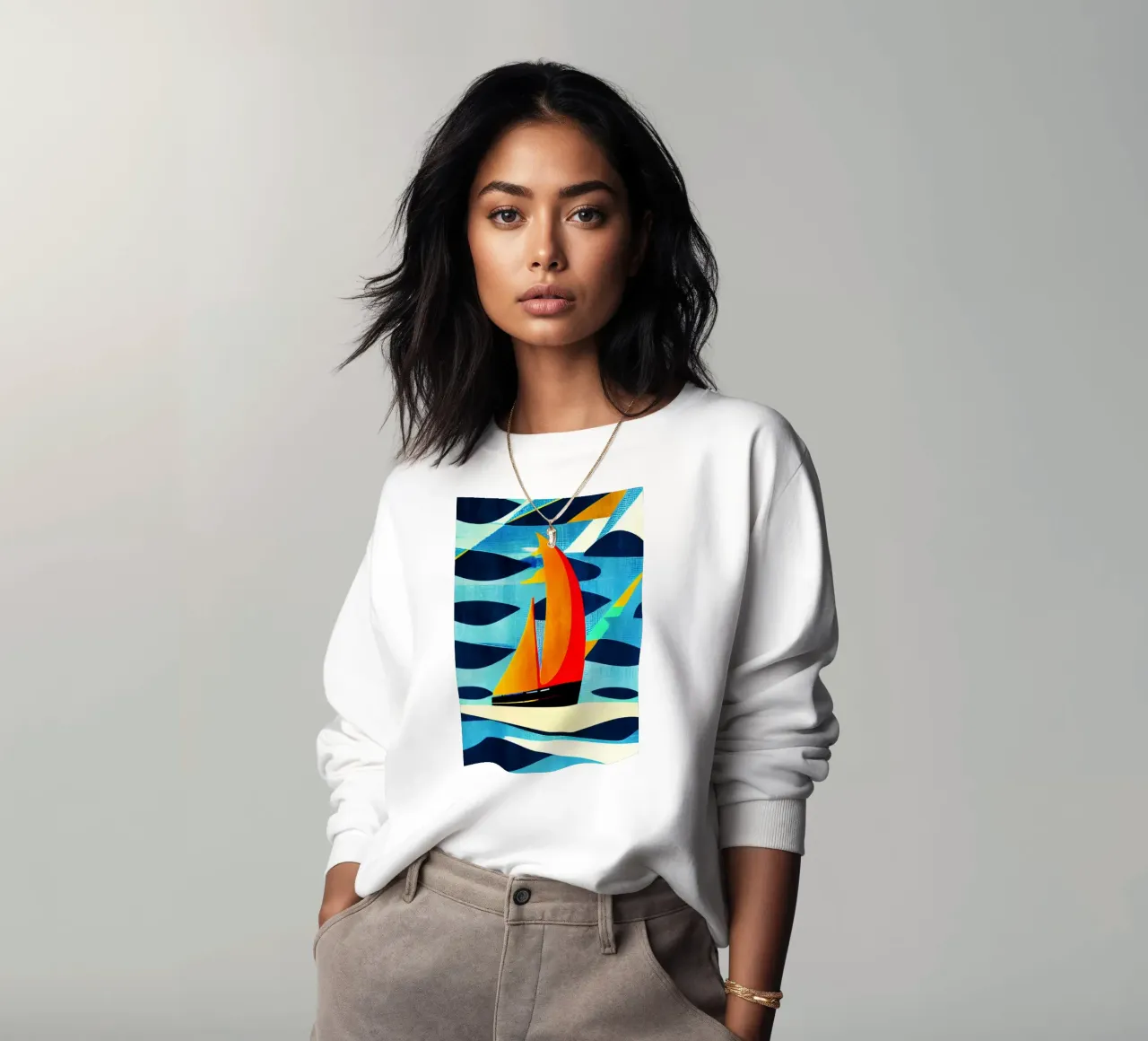 Côte D'Azur sweatshirt by Bo Anderson
