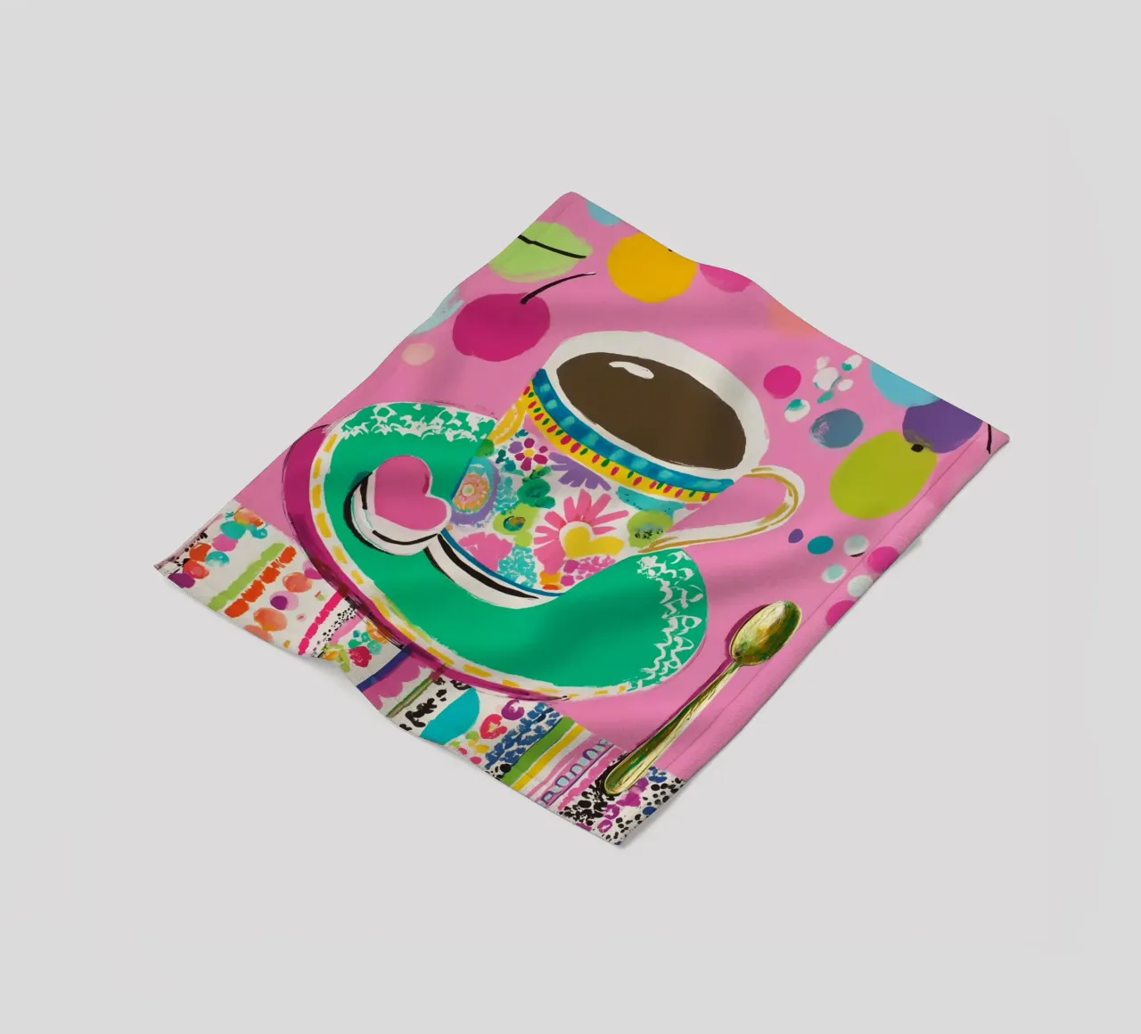Tazza di caffè in primavera coperta in pile da Carinaprint