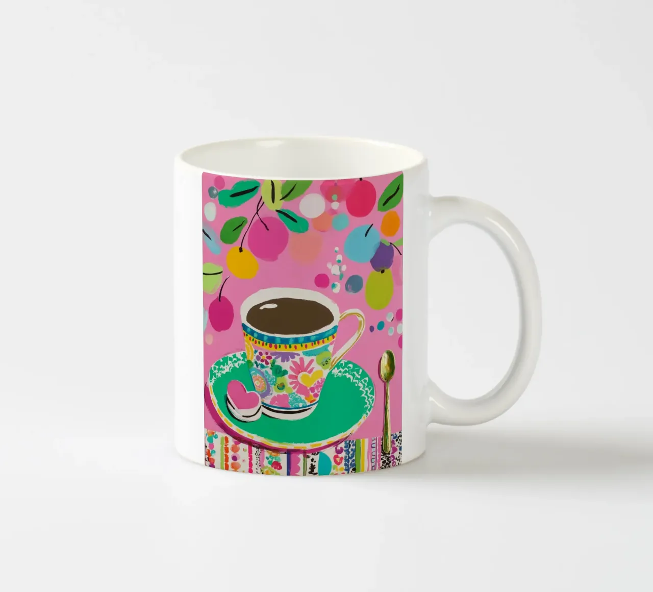 Tazza di caffè in primavera tazza in ceramica da Carinaprint