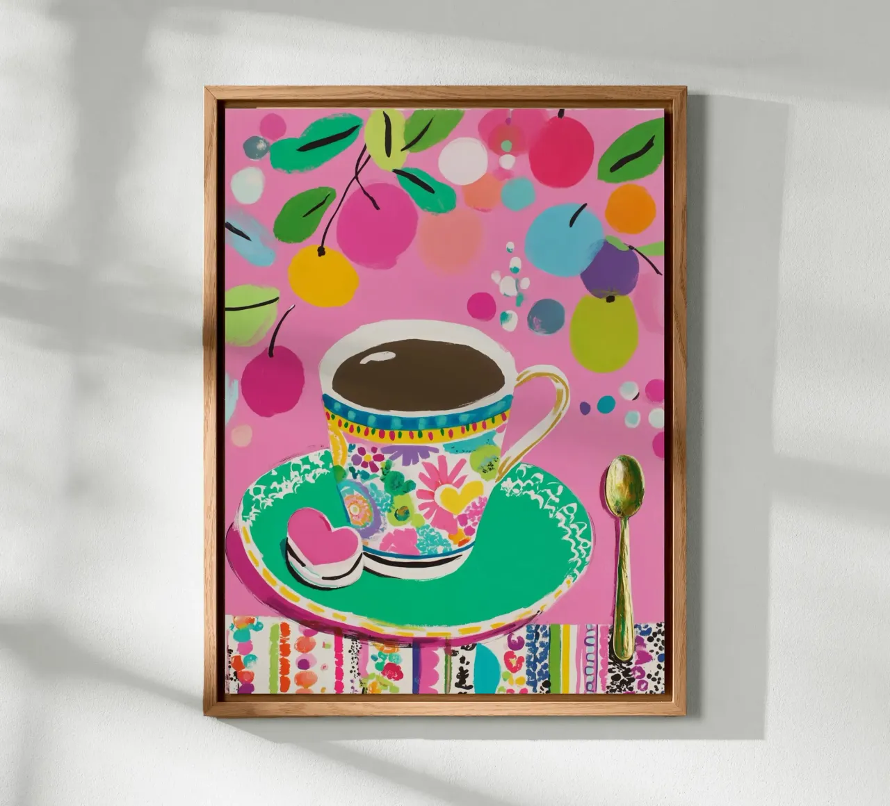Tazza di caffè in primavera alluminio dibond da Carinaprint