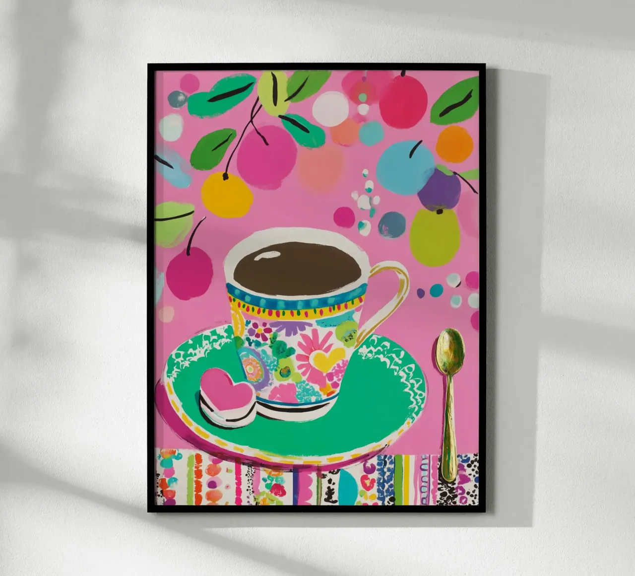 Tazza di caffè in primavera carta hahnemühle da Carinaprint
