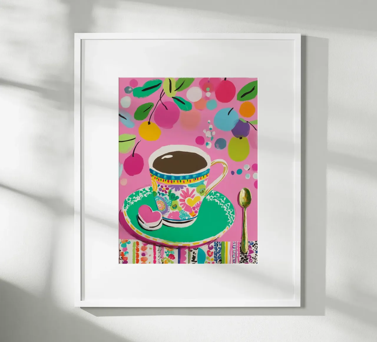 Tazza di caffè in primavera carta hahnemühle da Carinaprint