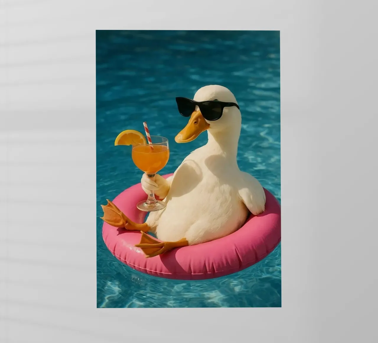 duck with juice on water pellicola backlit da matthen