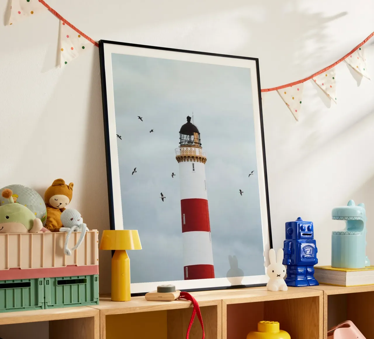 lighthouse with birds carta hahnemühle da matthen