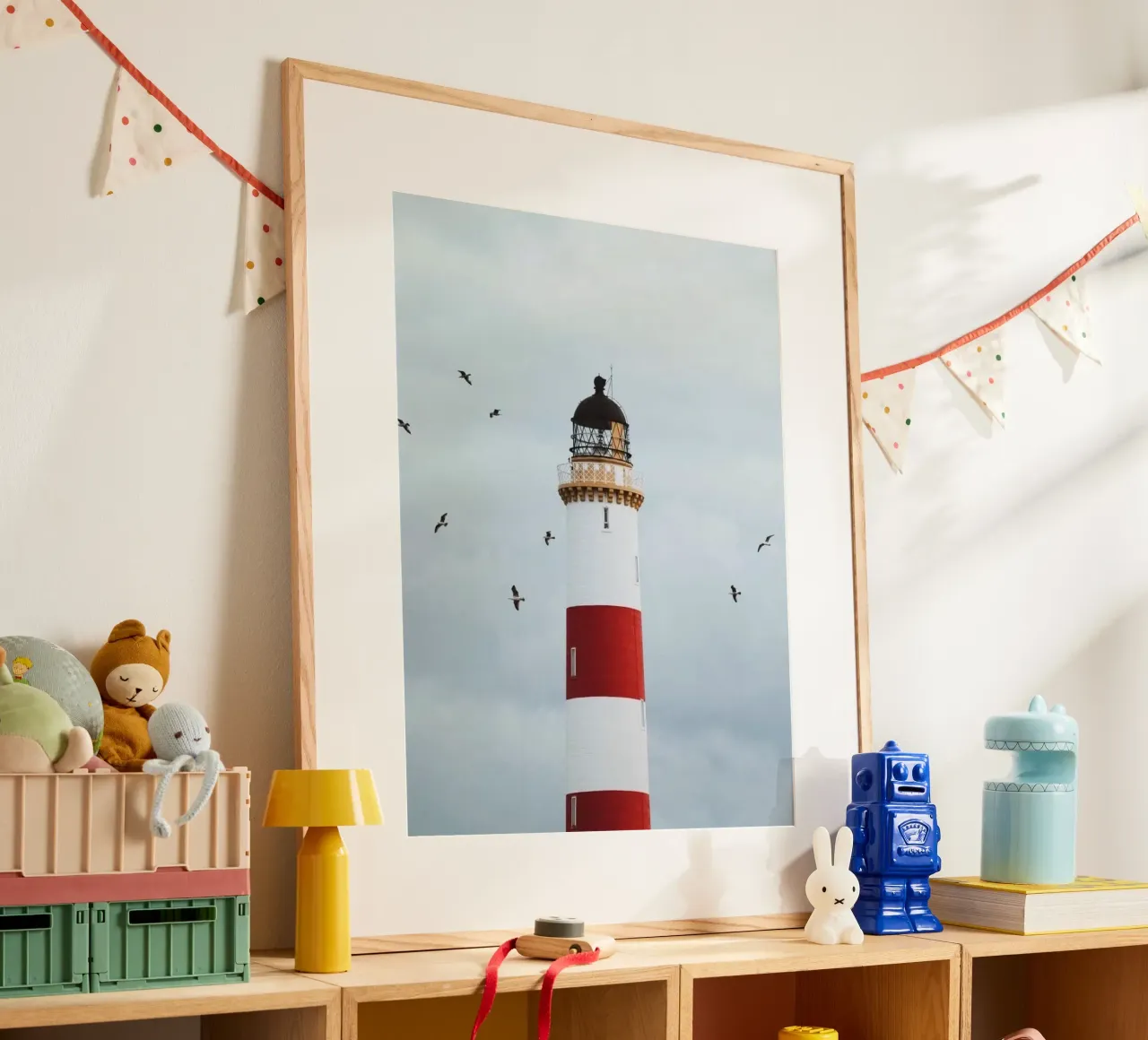 lighthouse with birds carta hahnemühle da matthen