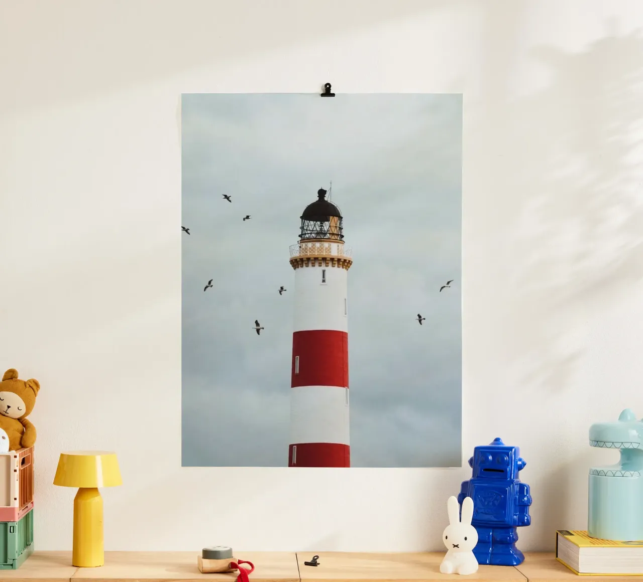 lighthouse with birds carta hahnemühle da matthen
