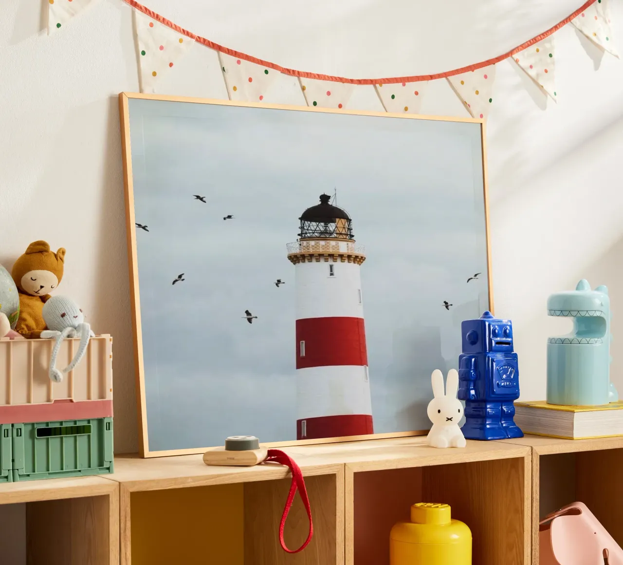 lighthouse with birds carta hahnemühle da matthen