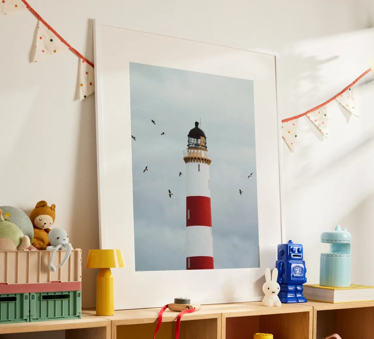 lighthouse with birds carta hahnemühle da matthen