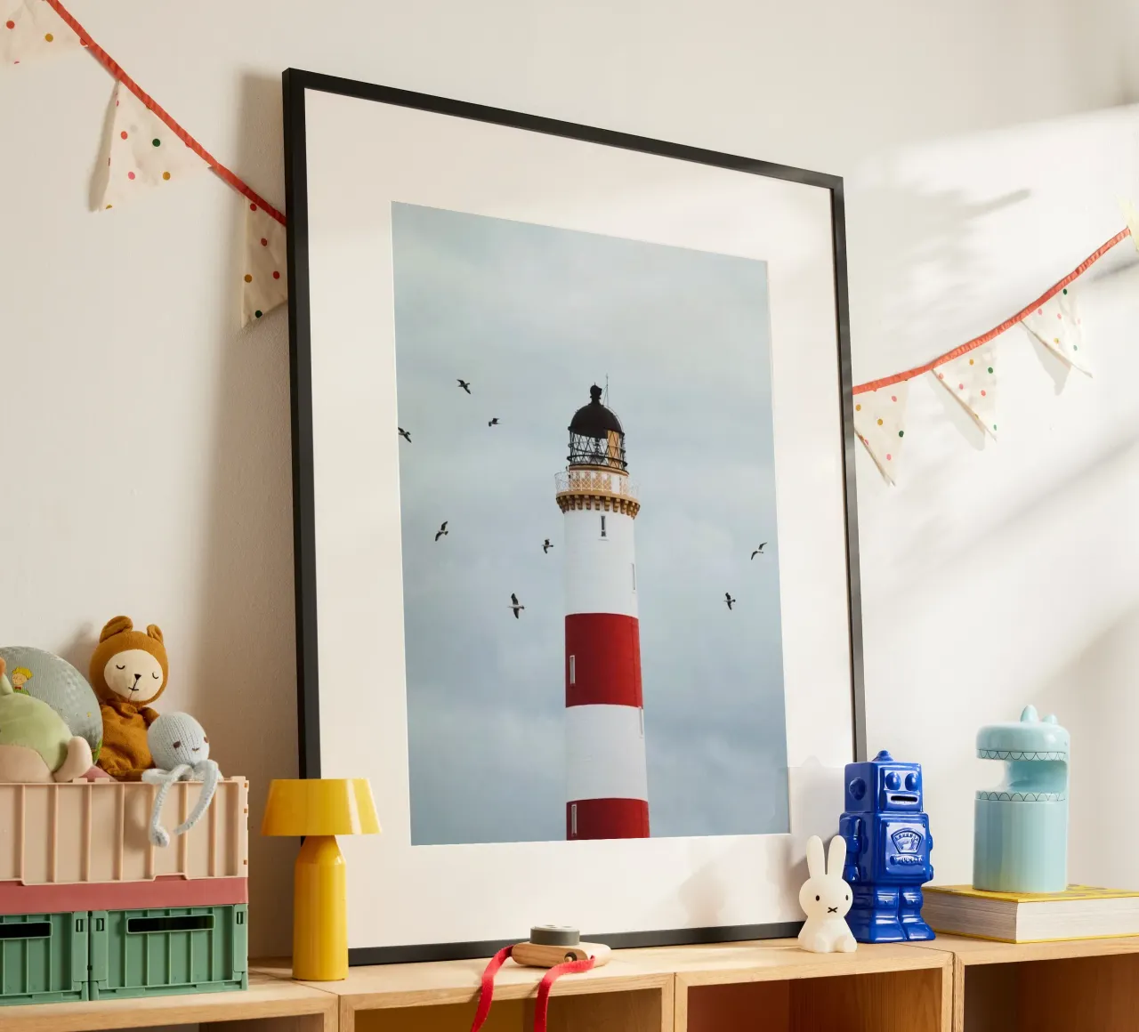 lighthouse with birds carta hahnemühle da matthen