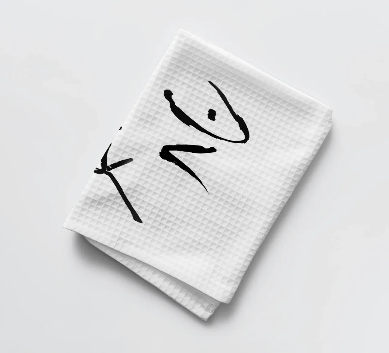 Corpo femminile nudo | Calligrafia minimalista canovaccio da cucina da Autofocus