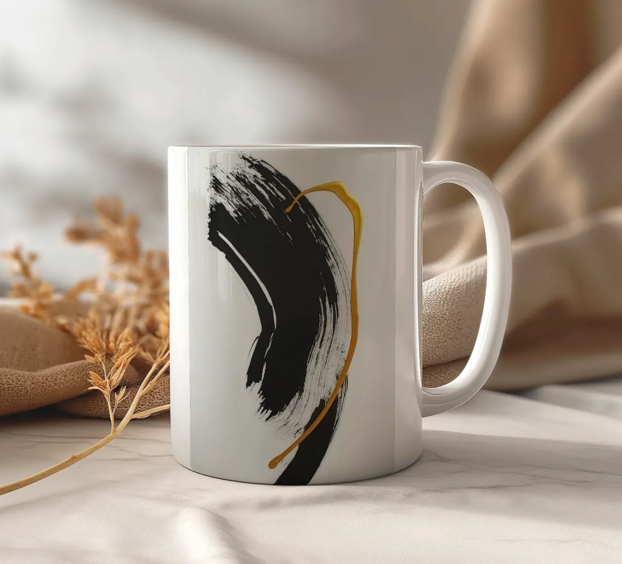 ink paint art curve tazza in ceramica da matthen