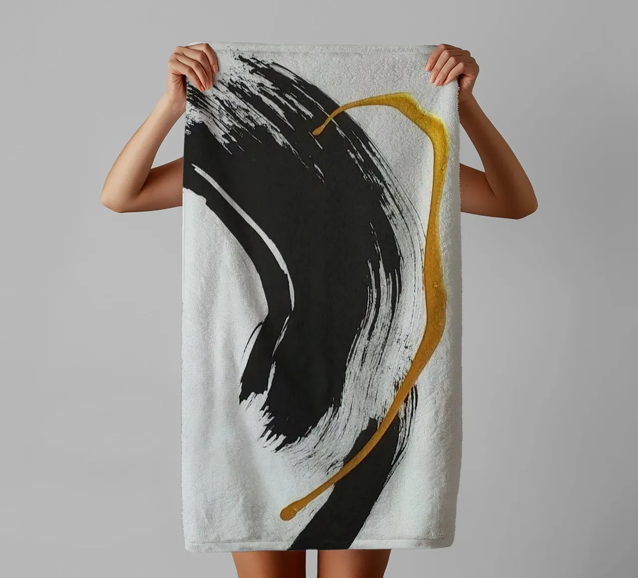 ink paint art curve asciugamano da bagno da matthen