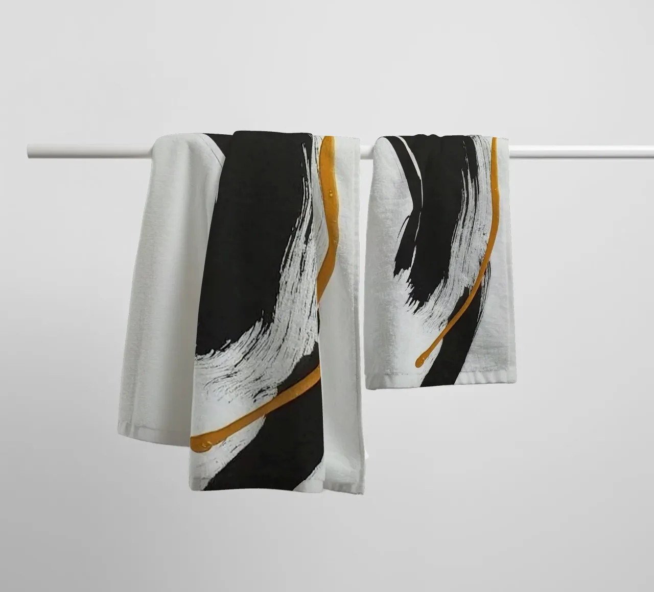 ink paint art curve asciugamano da bagno da matthen