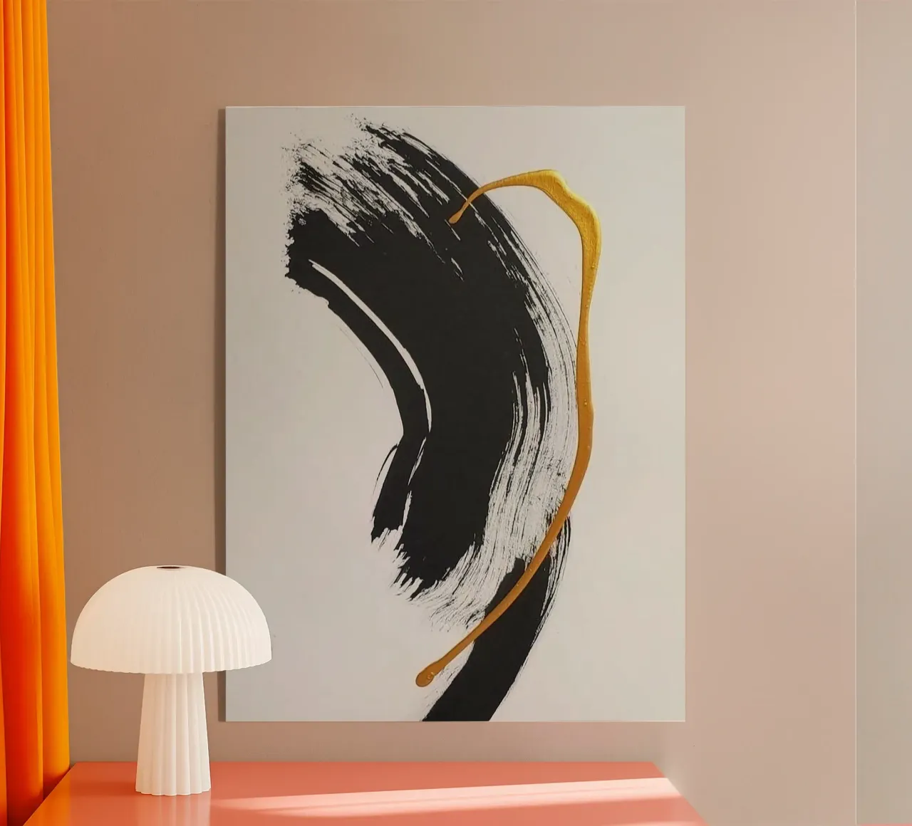 ink paint art curve plexiglass da matthen