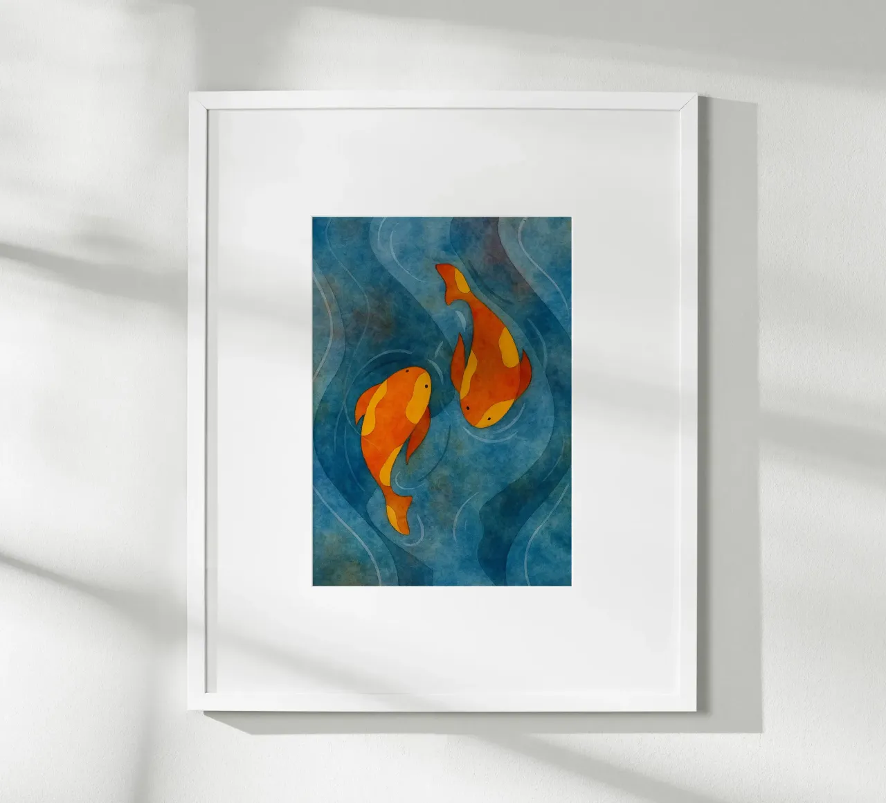 paar vissen abstracte tekening hahnemühle van bougenfille