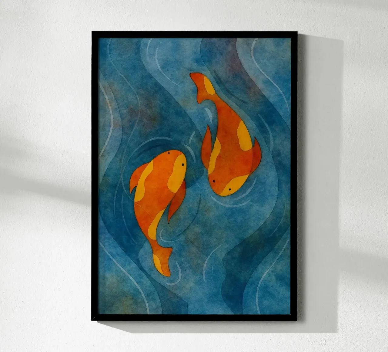 paar vissen abstracte tekening hahnemühle van bougenfille