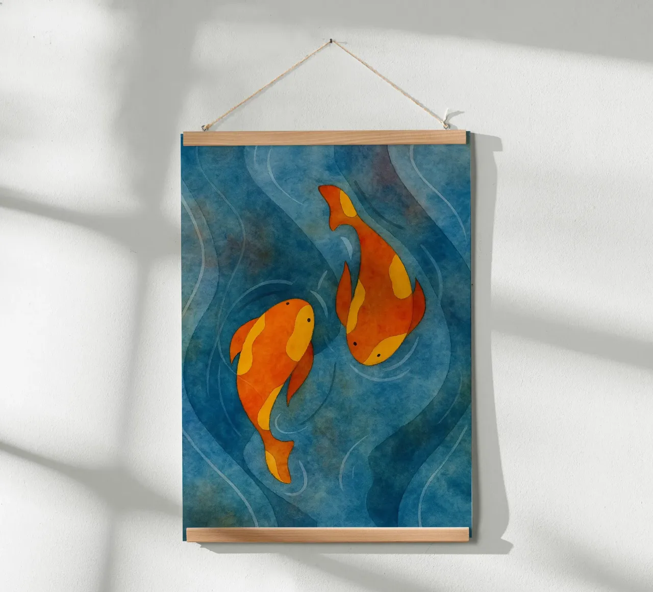 paar vissen abstracte tekening hahnemühle van bougenfille