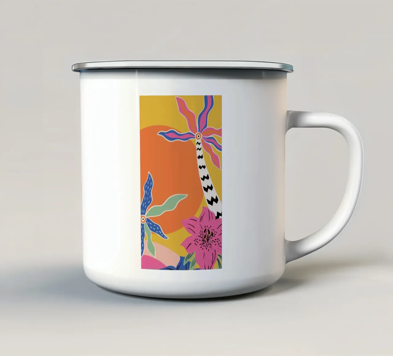 palm in art tazza in smalto da grace