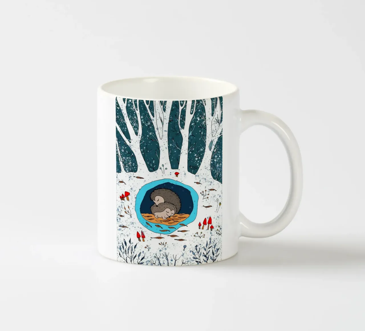 hedgehog in the cave tazza in ceramica da grace