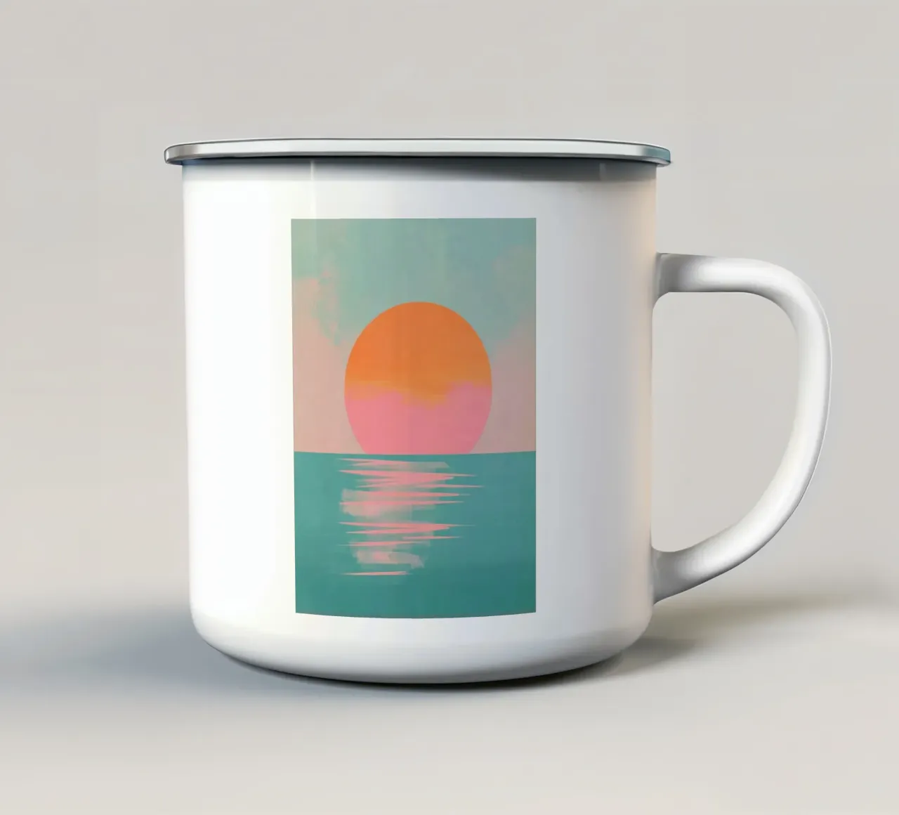 sun reflect on the sea tazza in smalto da grace