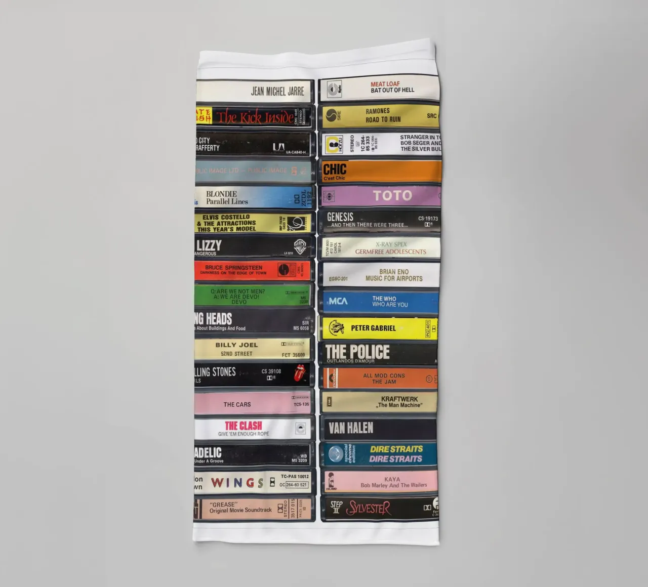 Music of 1978 - 47th Birthday Gift Idea - Born in 1978 - 70s towel by MrMustardPrints