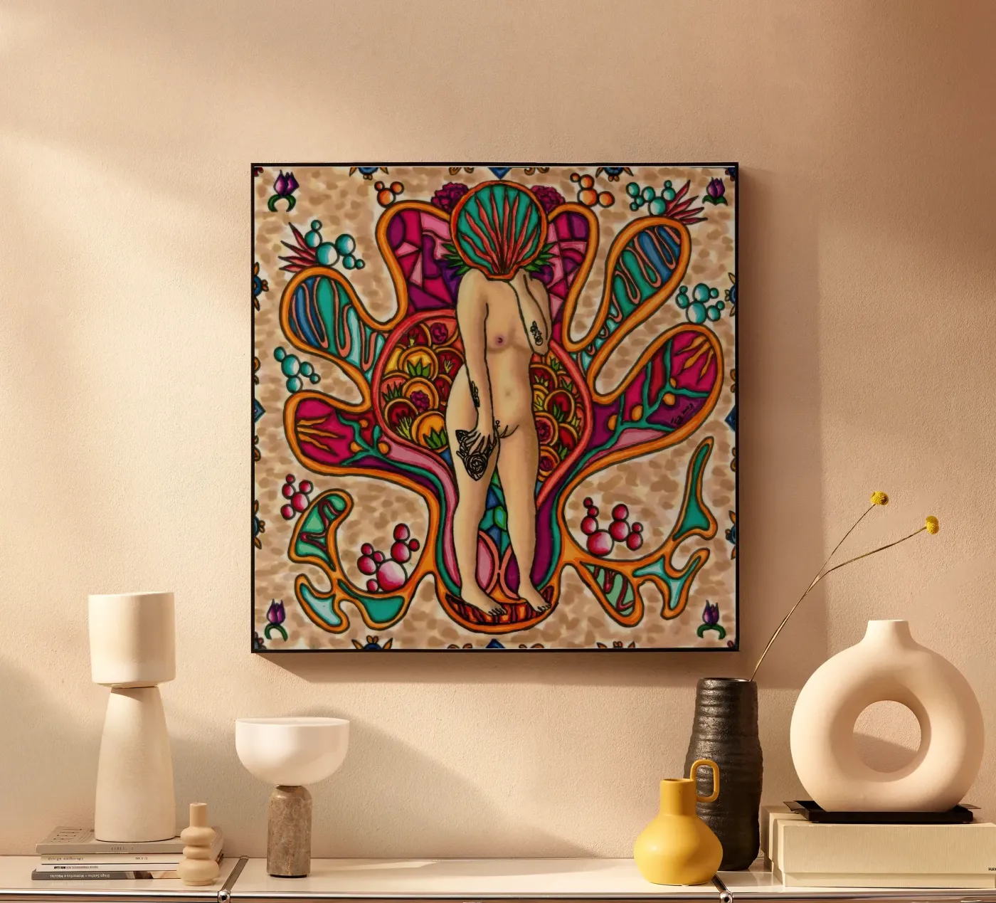 Frau Heiß 2 Acryl-Glas von Amseldsg