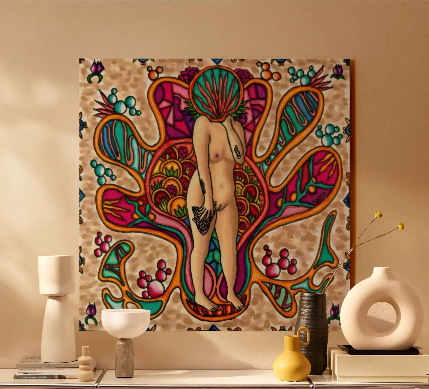 Frau Heiß 2 Acryl-Glas von Amseldsg