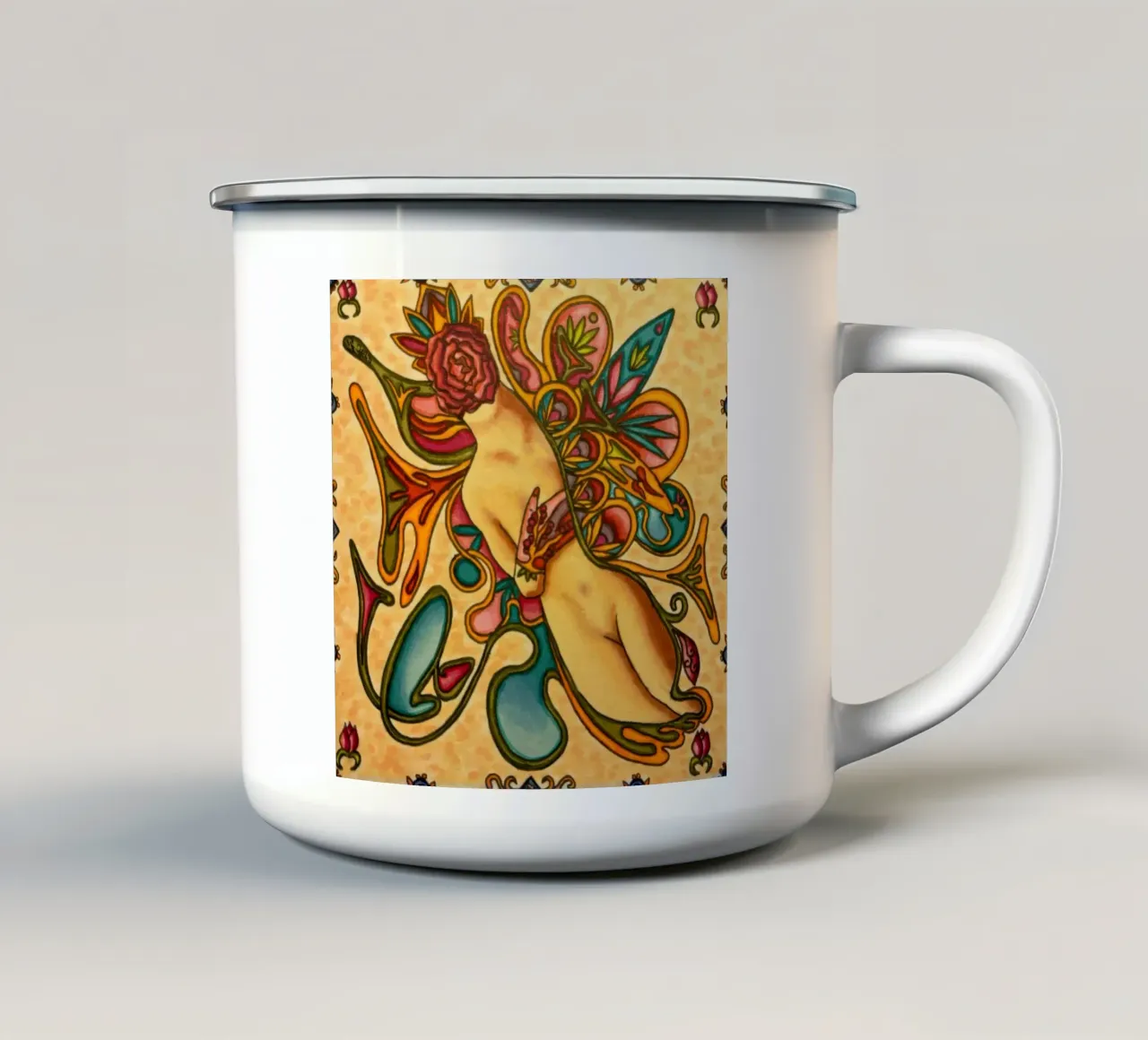 Donna Hot 4 tazza in smalto da Amseldsg