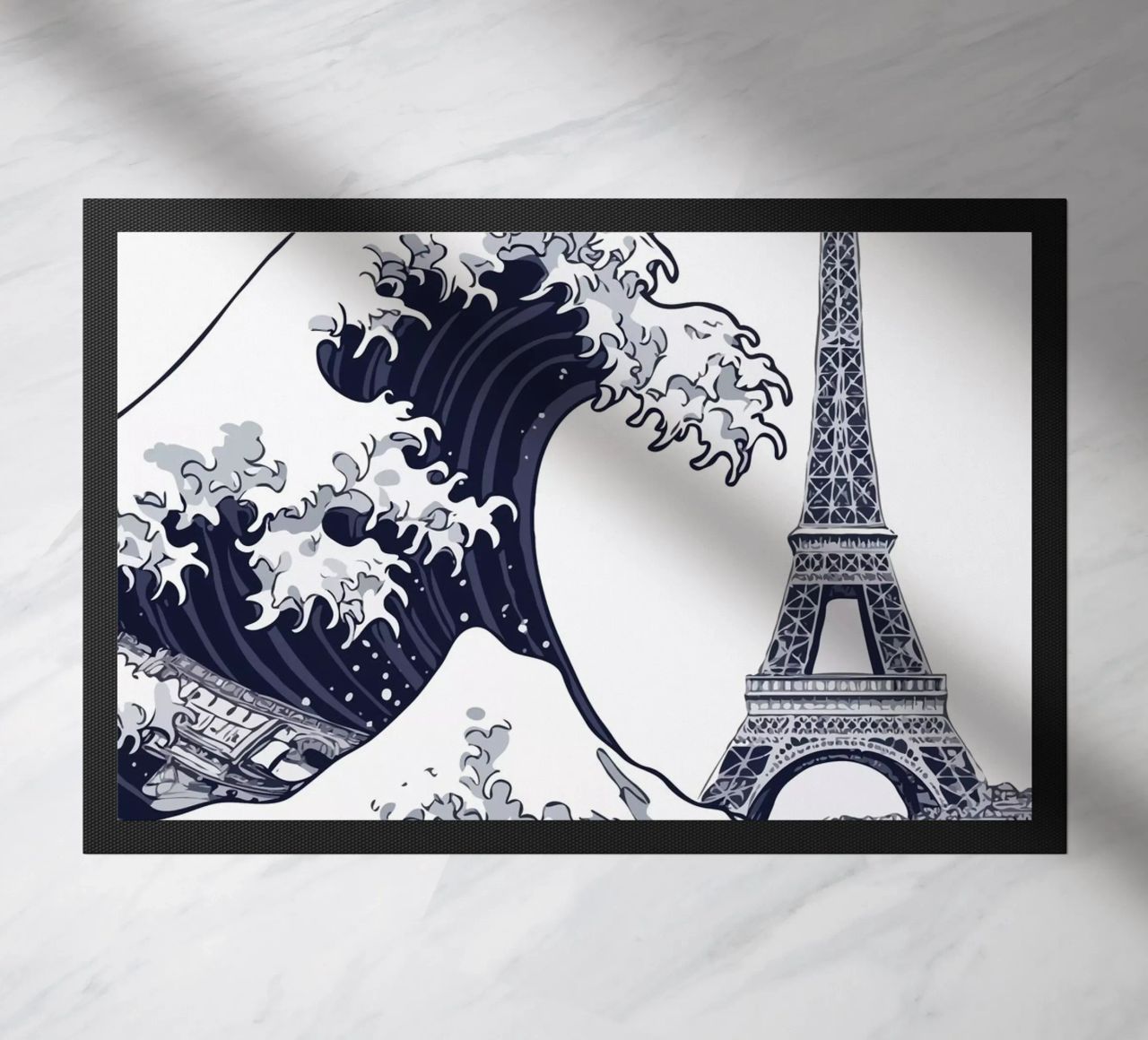 Great Wave & Eiffel Tower zerbino da edsonramosart